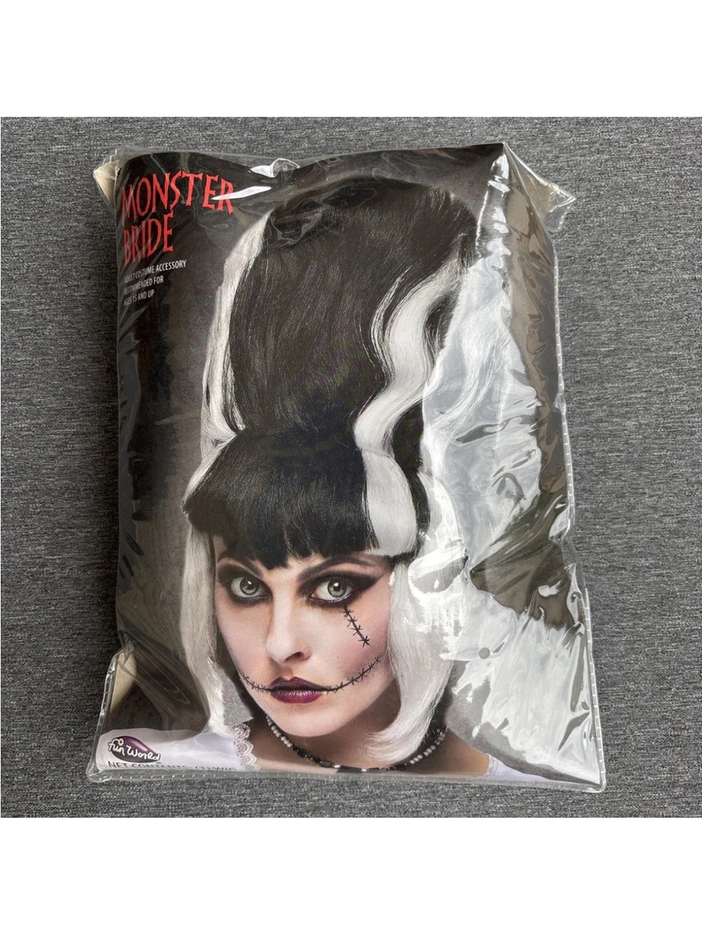Fun World Monster Bride Character Wig Adult Halloween Costume Accessory 92444